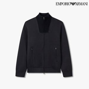 [엠포리오 아르마니]남성 배색 립 패치 하이넥 집업 자켓 A515326037  850000