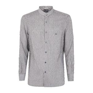 엠포리오아르마니 스트라이프 만다린 칼라 셔츠 EM003810 AF198