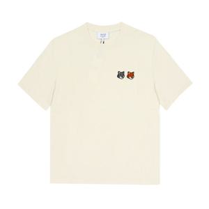 메종키츠네 OM011CFKJ0118 P702 더블 볼드 폭스 헤드 패치 남성 반팔티