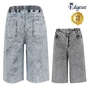 반바지 엣지애 남성 국산 인디고 버뮤다 밴드 반바지 MCPM5NA