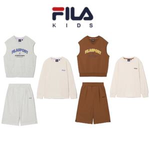 [FILA KIDS]버뮤다 스웻 조끼 3PCS 셋업-FK253FS07X003