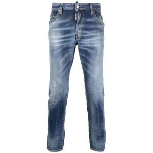 디스퀘어드2 스트레이트 팬츠 S74LB1317S30664470 NAVY BLUE