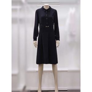 [프렐린]RJO253020 허리장식 카라넥 원피스