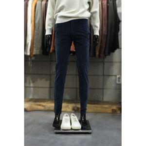 [빠니깔레]MARIO이태리직수입 워시드코듀로이 슬림핏 네이비골덴팬츠 f-icpt53na