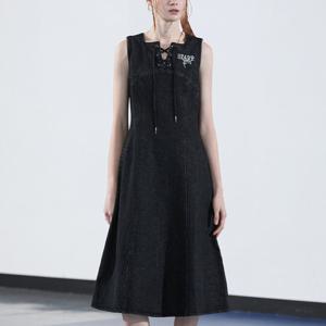 [에고이스트][BLUE LABEL] 레이스업데님 원피스 ER3ODO01