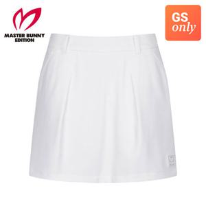 마스터바니 여성 미니멀 핀턱 A라인 백 밴딩 스커트