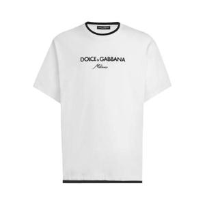 돌체앤가바나 반팔 티셔츠 G8ST6ZG7PCGW0800 WHITE