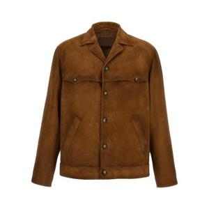 프라다 가죽 자켓 UPW567SOOO1V97F0005 Brown