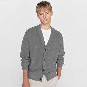 [지오다노] 남성 스티치 브이넥 니트 가디건 055916
