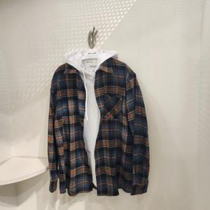 인터크루 HC10 루즈핏 체크 셔츠 남방 ITZ1YC32A