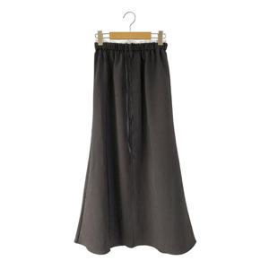 샵앤) 국산 프릴 허리밴딩 스트라이프 인어 롱스커트 STJ-WSK-4866-블랙