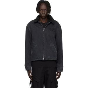 25 FW 겐조 남성 블랙 겐조 파리 겐조 해피 타이거 유틸리티 재킷 252387M177001