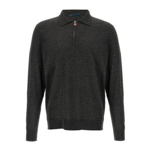 키톤 울 멜란지 하프집업 폴로 셔츠 UMK0493100 2008