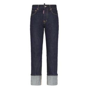 디스퀘어드2 스트레이트 팬츠 S75LB1094S30833 470 NAVY BLUE