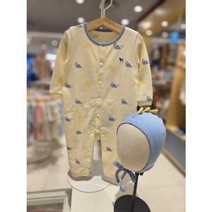 블루독베이비[hu] 25.FW겨울신상 YE)디노프렌세트우주복 45C70-041-10 수트 내의우주복 실내복 출산선물