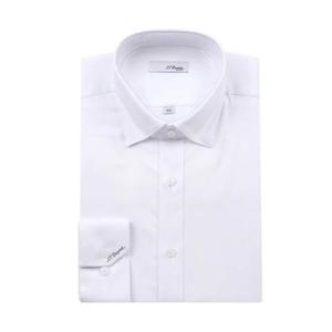 (듀퐁)25년 FW 신상 -SE5FM21LS305SWH(화이트)- 슬림핏 스트레치 솔리드 긴팔셔츠