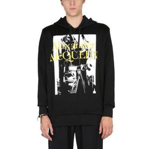 알렉산더 맥퀸 긴팔 티셔츠 711147 QTZ450901 BLACK