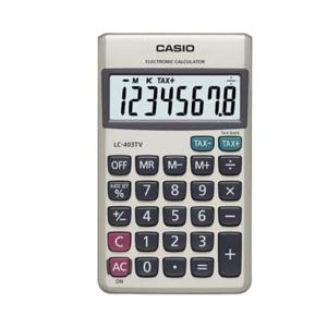 카시오 전자계산기 LC-403TV 사무용 포켓용 출장 카시오 전자계산기 사무용 포켓용 출장 일반계산기 사무기기 문구 사무용품 생활