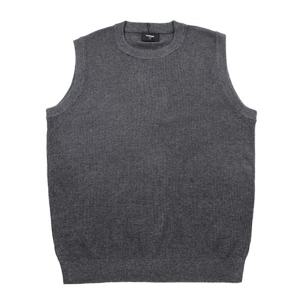 [레노마(셔츠)]24FW  울혼방 라운드넥 니트 베스트 ROFSW1902GY