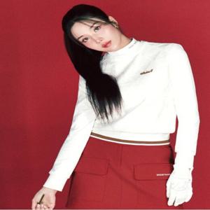 여성 CO 전판 패턴 라운드 베스트 LWWU25K53