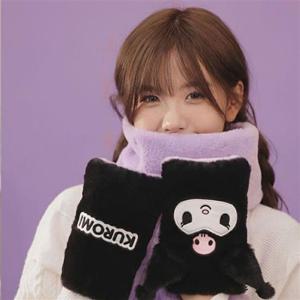 산리오포켓목도리 산리오 쿠로미 포켓 목도리 1P 겨울 캐릭터 머플러