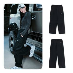 MLB 공용 고프코어 파라슈트 카고 와이드팬츠(3AWPB0454-50BKS)