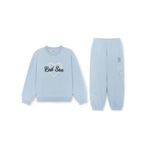 MLB키즈 스트릿 하트 아트웍 여아 맨투맨세트 (7FS2H035643SBM)