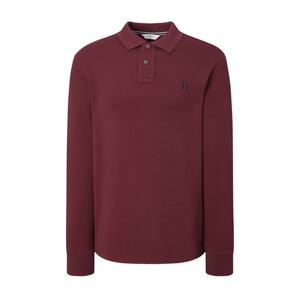 [헤지스]헤지스 레드 멜란지 면혼방 긴팔카라티셔츠 WHTS4D431R3