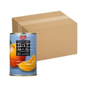 동원 저스트 노슈가 황도 슬라이스 400g x 24캔