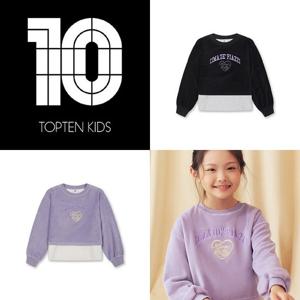 [탑텐키즈]MKF4TR2202 여아) 벨로아 레이어드 스웨트셔츠