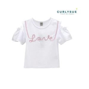 [CURLYSUE][컬리수] 러블리 오프숄더티셔츠