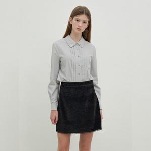 [올리브데올리브]레이스 카라 핀턱 코튼 셔츠 OW5AB854