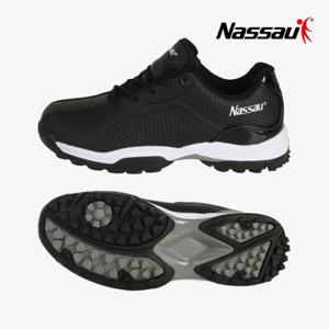 [낫소]낫소 남녀공용 스포츠신발 싱글 골프신발 블랙