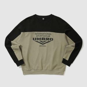 엄브로긴팔티 JQS UP321CFS96-BLK 빈티지팝 라운드넥 맨투맨 BLACK