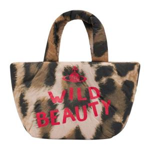 비비안웨스트우드 레오파드 소프트 미디엄 토트 백 4D03000AU W