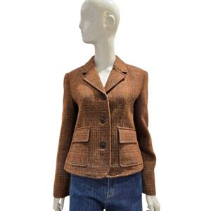 [에이비에프지]카라넥 엘보패치 모직 체크 자켓 AGNZ4QJ06J