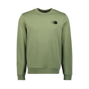 25 FW 몽클레어 로고 패치 크루넥라인 롱슬리브 스웨트셔츠 그린 K10918G00039809KR