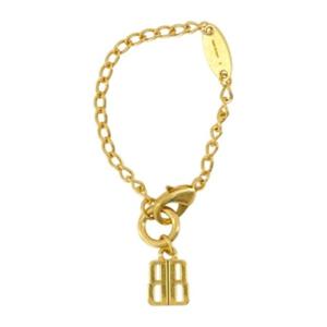 발렌시아가 골드 톤 체인 링크 팔찌 841472 TZB3G 0705 GOLD