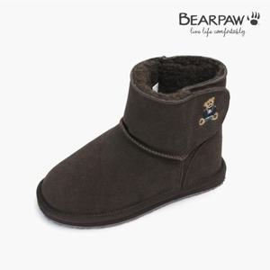 베어파우 아동 WILLOW BEAR 천연소가죽 벨크로 양털 부츠 (K361004QD-K-GSGR)
