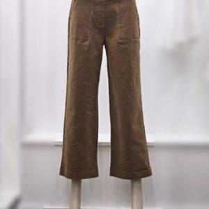 [프렐린]RPD254S41 뒷밴딩 일자 통 면바지