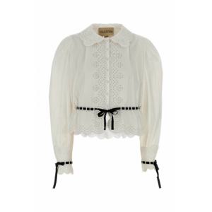 [VALENTINO] 라프리마 여성 셔츠 7B3AB7N55A6 A01 화이트 /2