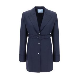 25 FW 프라다 핀스트라이프 싱글 브레스티드 셔츠 자켓 P565OHSOOO14XI