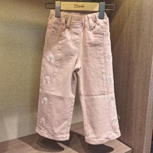 치크 HC24 여아 면기모 와이드핏 면바지 Cktc24w1g