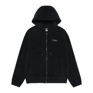 내셔널지오그래픽 N254UFT070 소재변형 후드 풀집업 BLACK