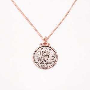 오팔하우스 14k 엔틱 부엉이 목걸이 OPGDN806