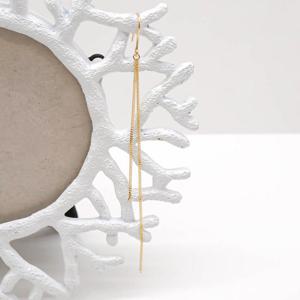 오팔하우스 14k 후크 체인 드롭 귀걸이 한 짝 OPPE0147