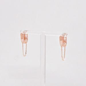 오팔하우스 14k U자형 체인 드롭 원터치 귀걸이 OPNIE5553-1