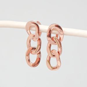 오팔하우스 14k 볼드한 체인 원터치 귀걸이 OPKYE037-1