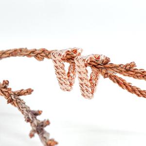 오팔하우스 14k 트라이앵글 체인 귀걸이 OPNIE4742-1