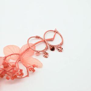 오팔하우스 14k 투 하트 원터치 귀걸이 OPSYE14998